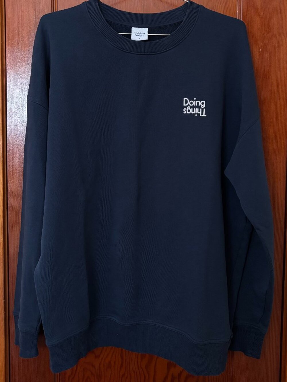 Unisex Outdoor Voices Doing Things Sweatshirt w/ Back Decal